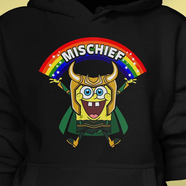 spongebob supreme moletom com capuz