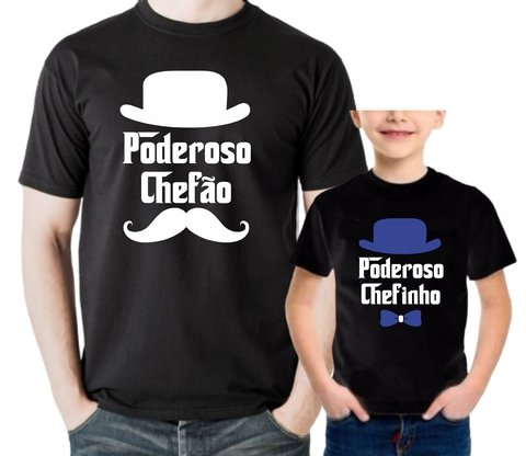 camisa personalizada poderoso chefinho preta