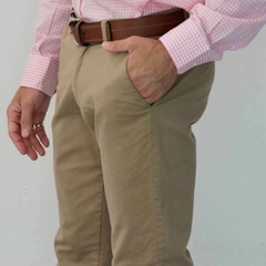 Pantalón elastizado Delon Beige - comprar online