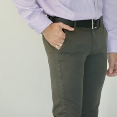 Pantalón elastizado Delón verde musgo en internet