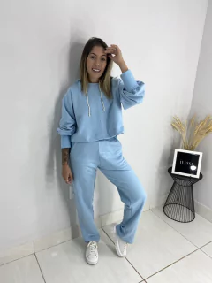 Conjunto Moletom Azul - comprar online