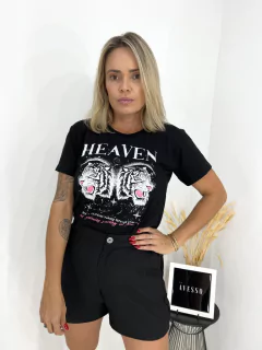 T-shirt Heaven Preta