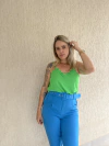 Blusa Alça Crepe Verde - loja online