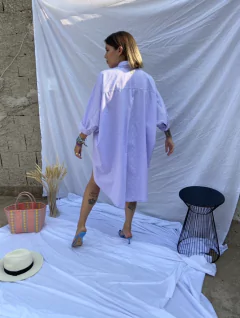 Camisão Zu listras lilás 