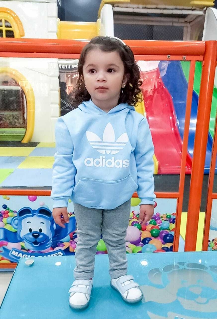 Moletom Flanelado Adidas Azul Bebê - Miamô Baby Store