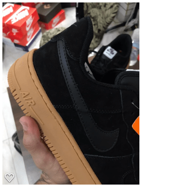 air force preto caramelo