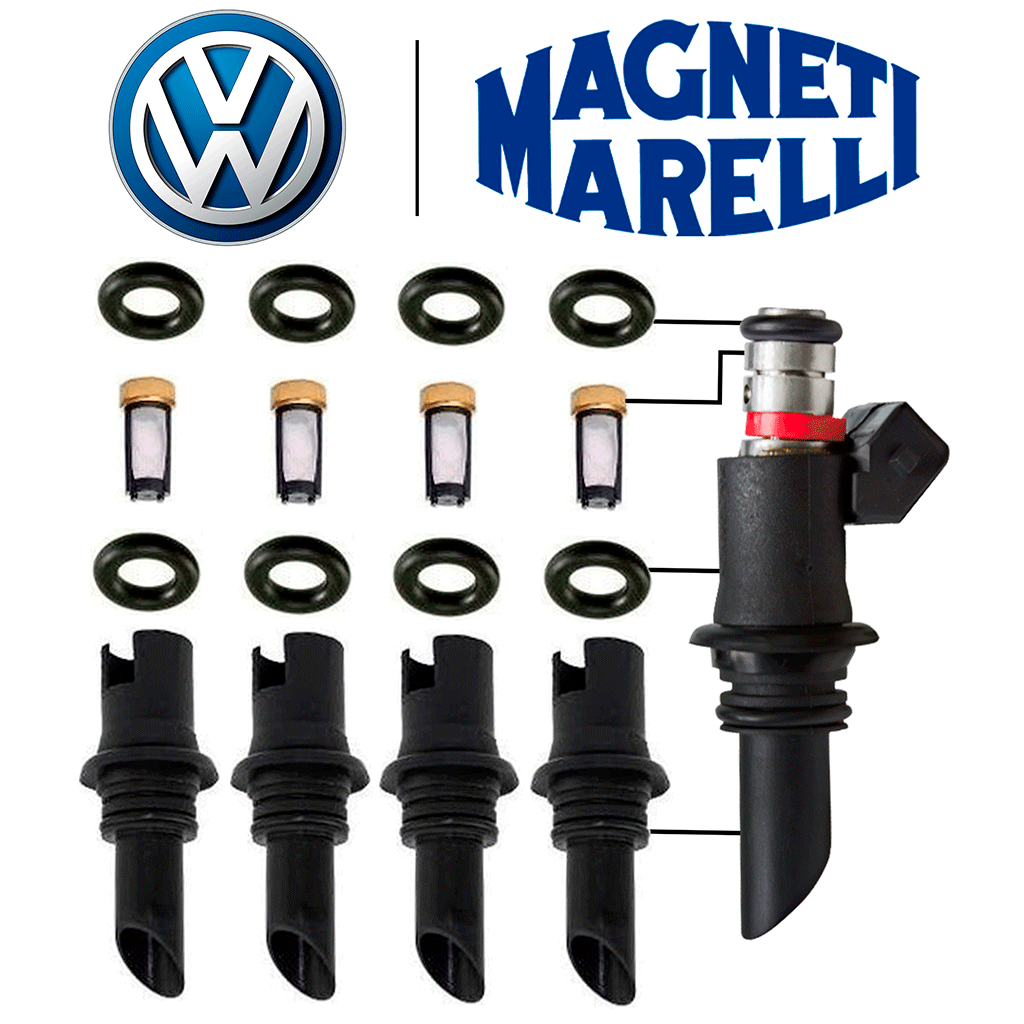 Kit de Reparo para Bico Injetor Volkswagen Gol Voyage Fox 1.0 1.6 G4 G5 ...