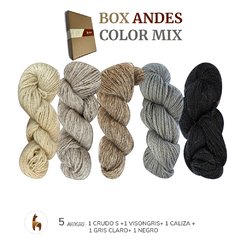 BOX LLAMA ANDES COLOR SURTIDO (500grs) - Texandes. lanas