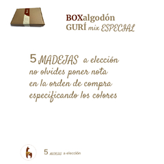 ALGODON GURI MIX/ BOX 500GRS en 5 madejas (100grsc/u). - Texandes. lanas