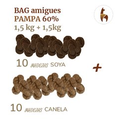 BAG AMIGUES LLAMA PAMPA/ 3KGS EN 2 COLORES ( 1,5kgs x color) - Texandes. lanas