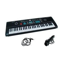 Teclado Infantil Microfone 61 Teclas Profissional Musical