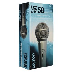 Microfone Dinâmico Leson Ls-58 Com Fio - Orion eShop | Informatica, Automotivo, Microfones