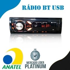 Kit Som Carro Radio Mp3 Bluetooth + Falante 6 Pol + 6x9 310w - comprar online
