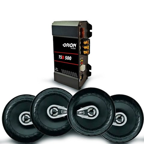 Kit Alto-falante Duas Vias 62V2A + Módulo de Potência TS400D 4-OHMS(4CN) -  Taramps - Auto Equip