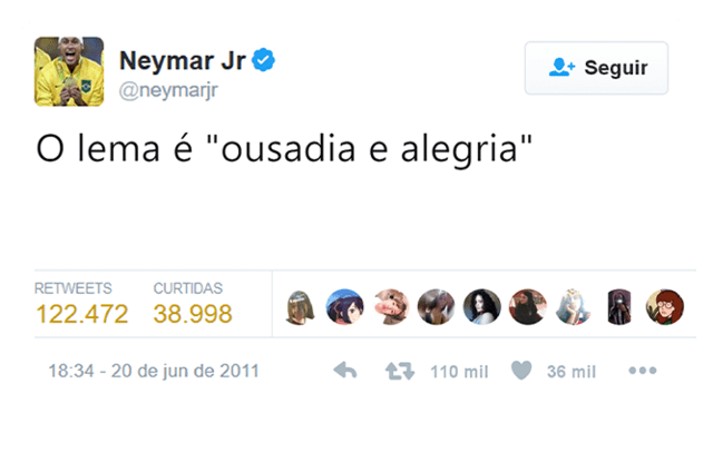 ousadia neymar
