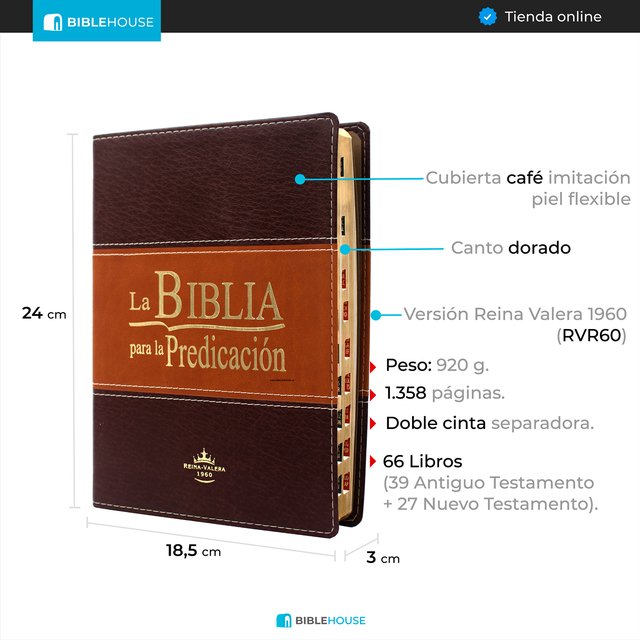 Biblia Reina Valera 1960 Para La Predicación - Café