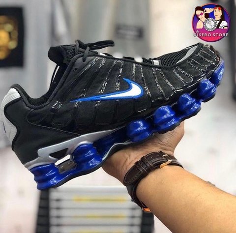 Nike Shox Tl 12 Molas Preto/Azul - Disero Store