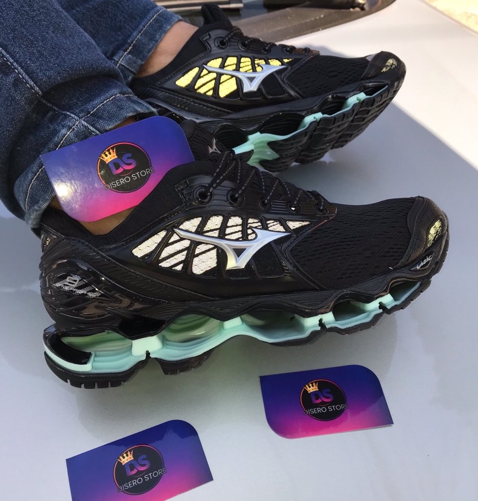 mizuno verde e preto