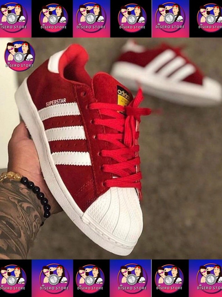 Adidas Superstar Vermelho/Branco - Disero Store