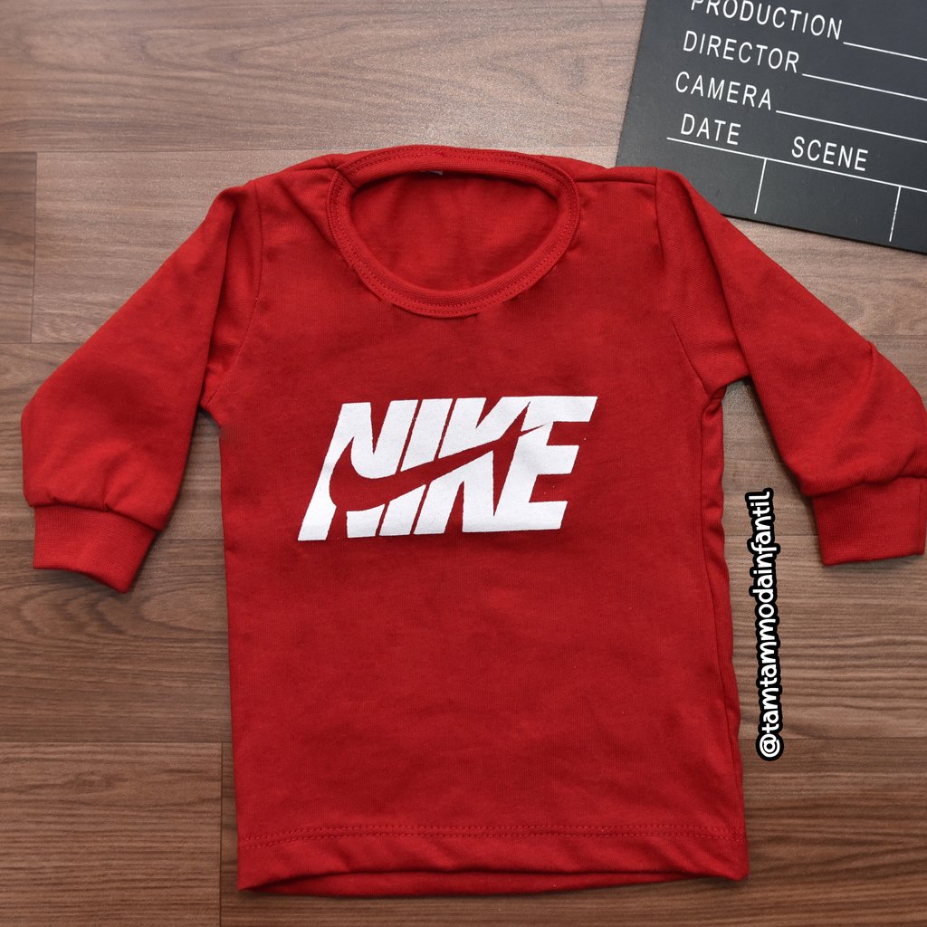 Camisa Nike Manga Longa vermelha