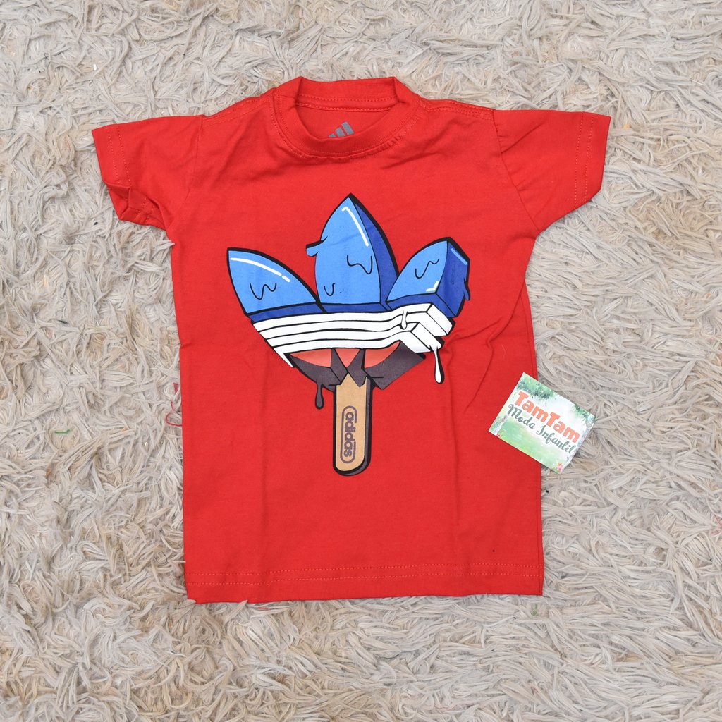 camisa da adidas vermelha