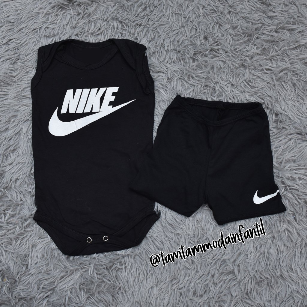 conjunto nike top e short