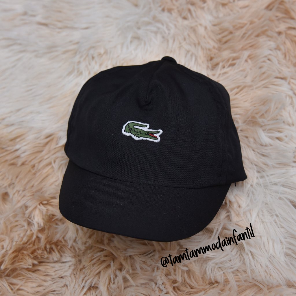 Bone Lacoste Preto Comprar Em Tam Tam Moda Infantil