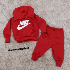 Conjunto Moletom Nike Vermelho - Tam Tam Moda Infantil
