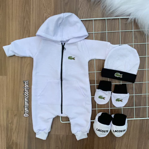 kit Lacoste para bebê menina e menino