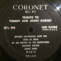 Vinilo Tribute To Tommy And Jimmy Dorsey Lp Usa - BAYIYO RECORDS
