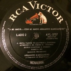 Vinilo Armando Manzanero A Mi Amor...con Mi Amor Lp Arg 1968 - BAYIYO RECORDS