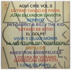 Vinilo Soundtrack Aqui Cine Vol. 3 Lp Argentina 1973