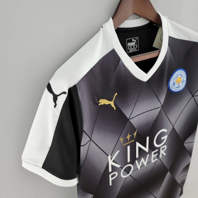Camisa Leicester City II 2015/16 Retrô - Preto