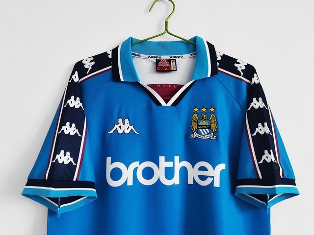 Camisa Manchester City I 1997/99 Torcedor Retrô