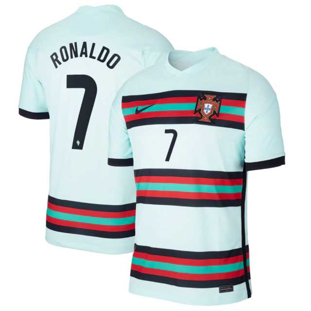 Camisa Portugal II 2020/21 Torcedor (Ronaldo #7) - Azul