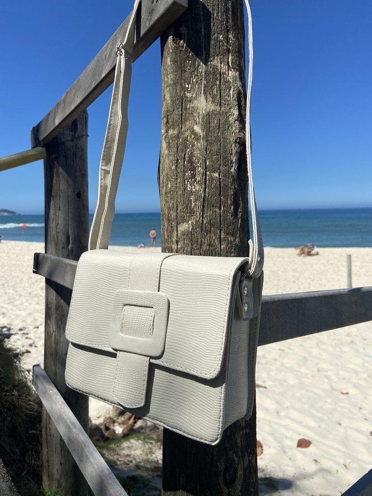 white croc bolsa