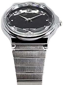 relógio casio vintage redondo diamond prateado