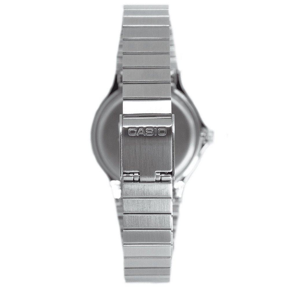 relógio casio vintage redondo diamond prateado