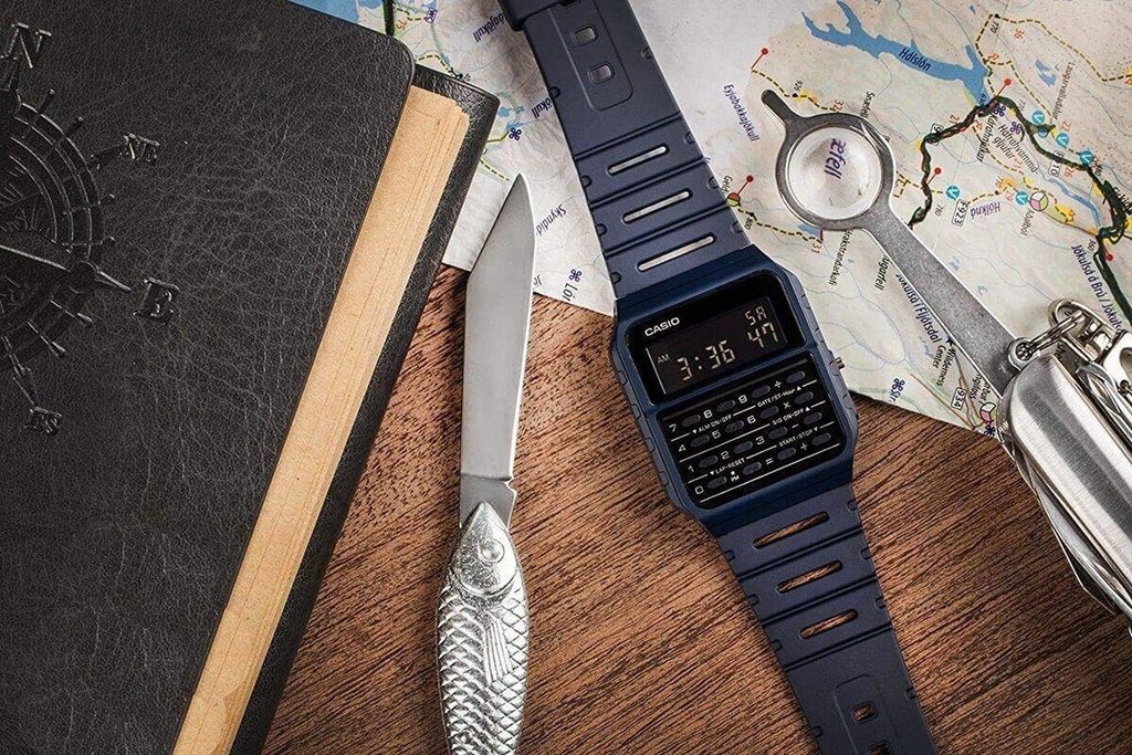 Relogio Casio Digital Data Bank Ca 53wf 2bdf Azul