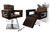 Kit Salão de Beleza 1 Cadeira Reclinável Quadrada + 1 Lavatório C/Apoio Moderna Inox - loja online