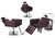 Kit Salão de Beleza 1 Cadeira Fixa + 1 Reclinável Quadrada + 1 Lavatório C/Ap Base Inox Evidence Liso na internet