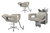 Kit Salão de Beleza 2 Cadeiras Reclináveis Estrela + 1 Lavatório Base Inox Moderna Inox