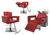Kit Salão de Beleza 1 Cadeira Fixa + 1 Reclinável Quadrada + 1 Lavatório C/Ap Base Inox Moderna Inox - loja online