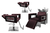 Kit Salão de Beleza 2 Cadeiras Reclináveis Quadrada + 1 Lavatório C/Ap Base Inox Moderna Inox