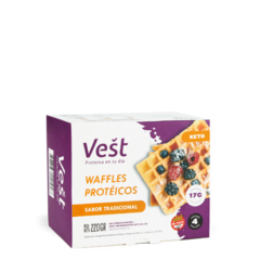 Waffles Proteicos VEST Tradicional Low carb 220G (4 unid) - comprar online