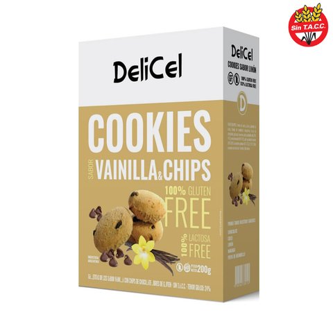 Cookies Vainilla & Chips 150G Sin Tacc Delicel