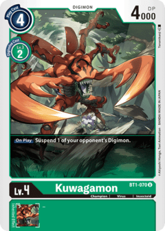 Kuwagamon - BT1-070 U - Uncommon