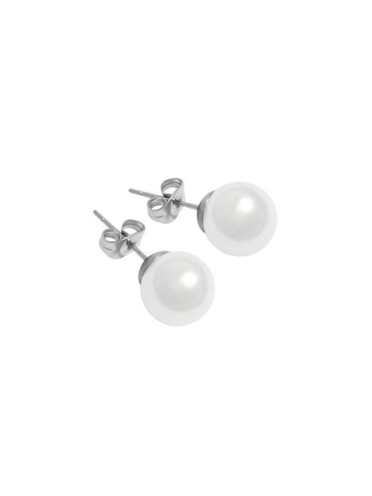 Aros perla blanca 4 mm - Comprar en Asia Joyas