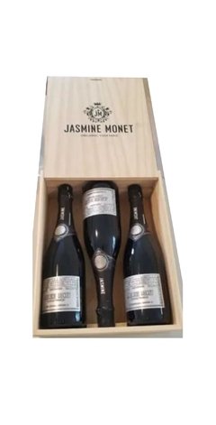 Jasmine Monet Silver - Brut Nature - Caja de madera de 3x750 ml - comprar online