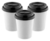 50 uni copo de café de papel 240 ml biodegradavel com tampa - Termico - Pode ir ao microondas